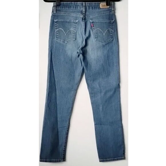 *50off3* Levi's Mid Rise Skinny Jeans 27x27 Medium Wash - Picture 2 of 10